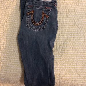 True religion size 31 skinny jeans